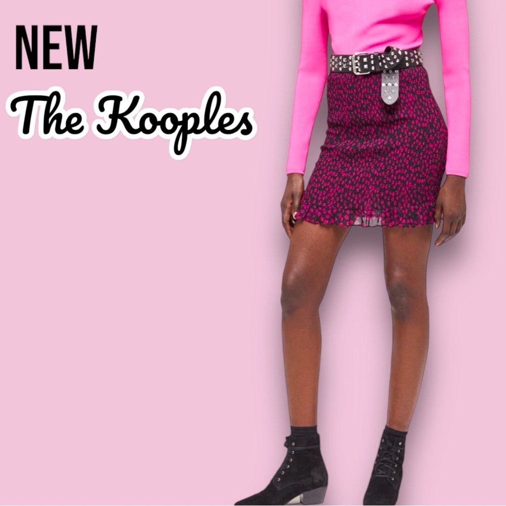 New The Kooples Ditsy Flower Mini Skirt
